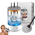 3 in 1 Electric Makeup Brush Cleaner Machine,Automatic Makeup Brush Cleaner Electric,Cleaning Tool,Cosmetic Brushes Cleaners,For Deep Cleaning (White)